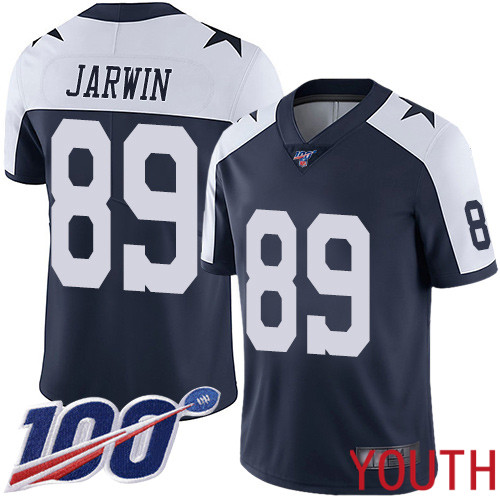 Youth Dallas Cowboys Limited Navy Blue Blake Jarwin Alternate #89 100th Season Vapor Untouchable Throwback NFL Jersey
